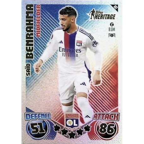 Saïd Benrahma Topps Heritage Olympique Lyonnais 461
