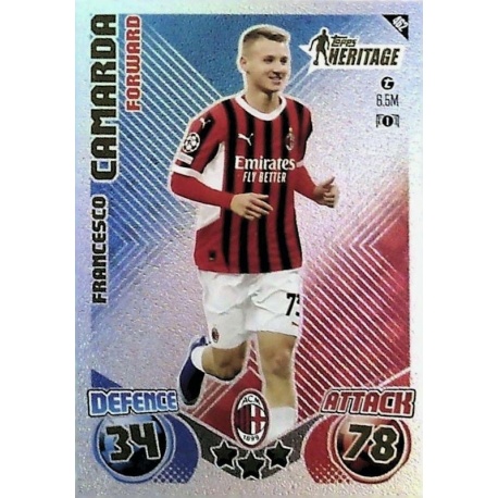 Francesco Camarda Topps Heritage AC Milan 462