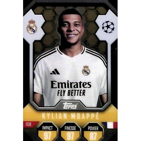 Kylian Mbappé Chrome Pro Elite Shield Real Madrid SH 6