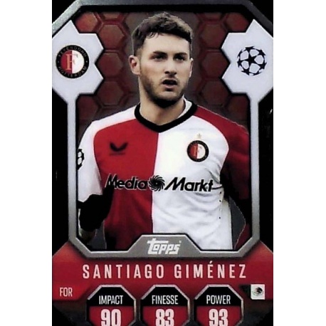Santiago Giménez Chrome Pro Elite Shield Feyenoord SH 13