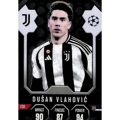 Dušan Vlahović Chrome Pro Elite Shield Juventus SH 15