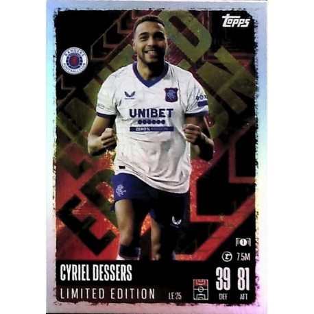 Cyriel Dessers Limited Edition Rangers FC LE 25