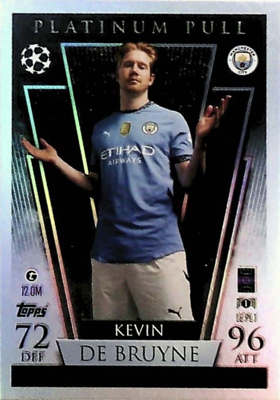 Sale Cards Kevin De Bruyne Limited Edition - Platinum Pull