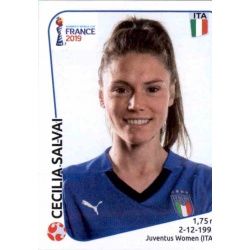 Cecilia Salvai Italy 201 Panini Fifa Women's World Cup France 2019 