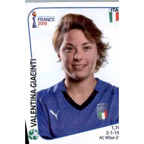 Valentina Giacinti Italy 213 Panini Fifa Women's World Cup France 2019 