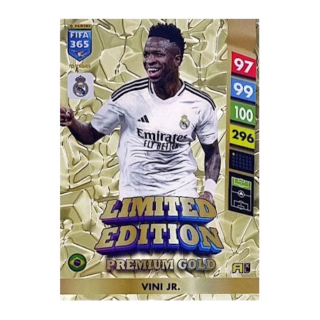 Vini Jr Premium Gold Limited Edition Real Madrid