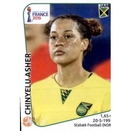 Chinyelu Asher Jamaica 244 Panini Fifa Women's World Cup France 2019 