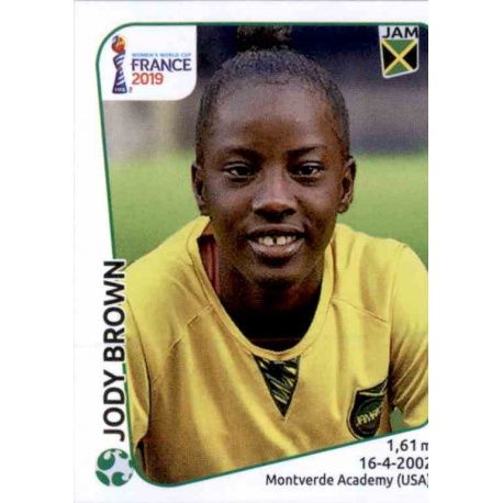 Jody Brown Jamaica 251 Panini Fifa Women's World Cup France 2019 