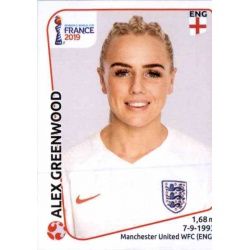 Alex Greenwood England 258 Panini Fifa Women's World Cup France 2019 
