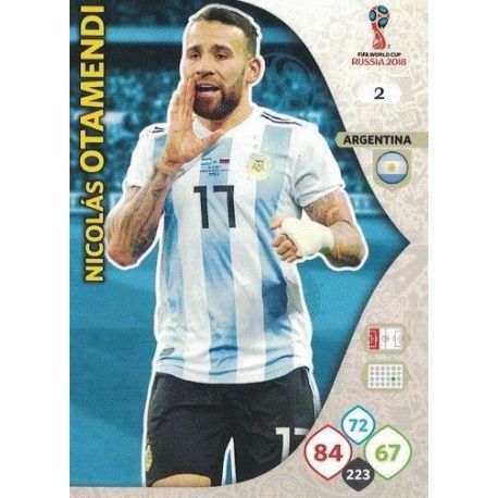 Nicolás Otamendi Argentina 2 Adrenalyn XL World Cup 2018 