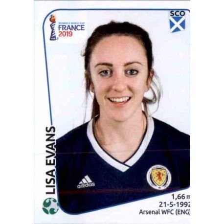 Lisa Evans Scotland 286 Panini Fifa Women's World Cup France 2019 