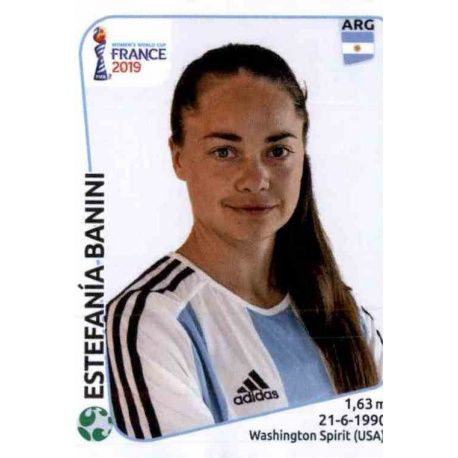 Estefania Banini Argentina 308 Panini Fifa Women's World Cup France 2019 