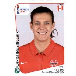 Christine Sinclair Canada 344 Panini Fifa Women's World Cup France 2019 
