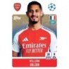 Sale Online Willam Saliba Arsenal Topps Champions 2024 25 Sticker Album