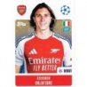 Sale Online Riccardo Calafiori Arsenal Topps Champions 2024 25 Sticker Album