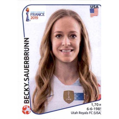 Becky Sauerbrunn United States 408 Panini Fifa Women's World Cup France 2019 