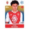 Buy Sticker Eliesse Ben Seghir AS Monaco Topps Champions 2024 25 Sticker Album