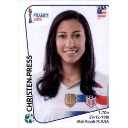 Christen Press United States 421 Panini Fifa Women's World Cup France 2019 