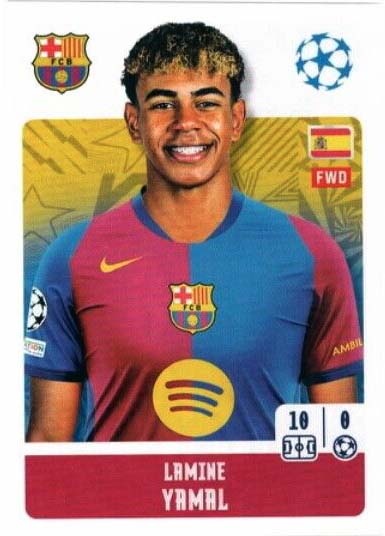 Sticker Panini World Class 2024 Lamine Yamal Spain Rookie