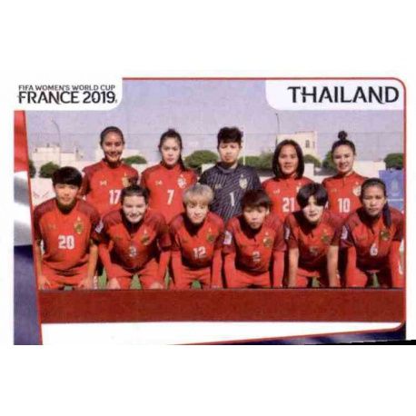 Alineación Thailand 424 Panini Fifa Women's World Cup France 2019 
