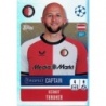 Cromos de Fútbol Gernot Trauner Captain Feyenoord Topps Champions 2024 25 Sticker Album
