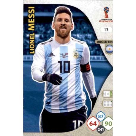 Lionel Messi Argentina 13 Adrenalyn XL World Cup 2018 