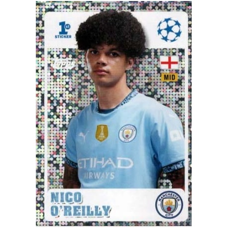 Nico O'Reilly Manchester City 1st Sticker 232