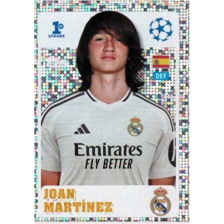 Juan Martínez Real Madrid 1st Sticker 235