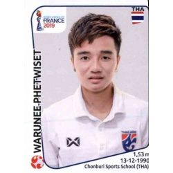 Warunee Phetwiset Thailand 431 Panini Fifa Women's World Cup France 2019 