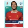 Buy Sticker Virgil van Dijk Liverpool Captain Topps Champions 2024 25 Sticker Album