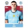 Cromos de Fútbol Phil Foden Manchester City Topps Champions 2024 25 Sticker Album
