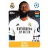 Cromo de Antonio Rüdiger Real Madrid Topps Champions Stickers 2024/25