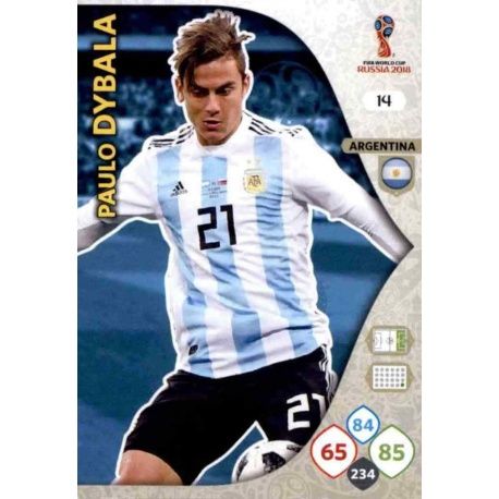 Paulo Dybala Argentina 14 Adrenalyn XL Russia 2018 