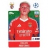 Sale Sticker Gianluca Prestianni SL Benfica Topps Champions 2024 25 Sticker Album