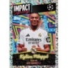 Cromo de Kylian Mbappé Real Madrid Impact Signings Topps Champions Stickers 24/25