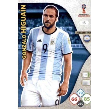 Gonzalo Higuaín Argentina 15 Adrenalyn XL World Cup 2018 