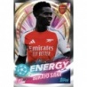 Sale Online Bukayo Saka Energy Arsenal Topps Champions 2024 25 Sticker Album