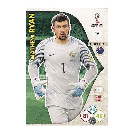 Mathew Ryan Australia 19 Adrenalyn XL World Cup 2018 