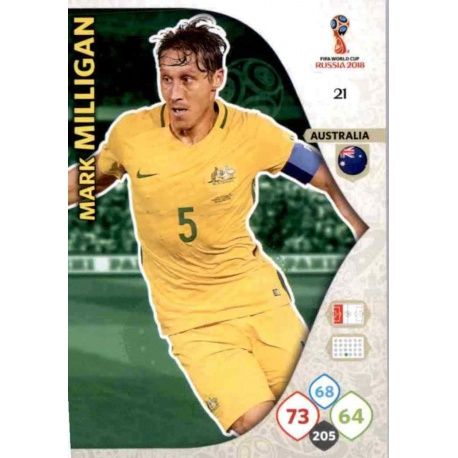 Mark Milligan Australia 21 Adrenalyn XL World Cup 2018 