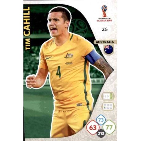 Tim Cahill Australia 26 Adrenalyn XL Russia 2018 