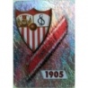 Oferta Trading Card Escudo Sevilla Jaspeado Vertical Mundicromo 2008