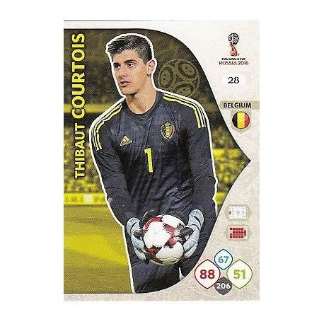 Thibault Courtois Bélgica 28 Adrenalyn XL World Cup 2018 