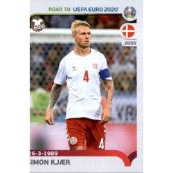 Simon Kjær Denmark 68 Panini Road to UEFA EURO 2020 Sticker Collection