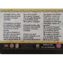 Buy Cards Himno Espanyol Forza Magico Castellano Fichas de la Liga 2008 Mundicromo