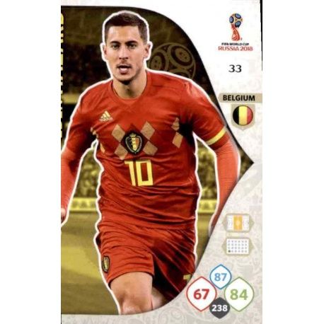 Eden Hazard Bélgica 33 Adrenalyn XL Russia 2018 