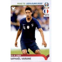 Raphaël Varane France 101 Panini Road to UEFA EURO 2020 Sticker Collection