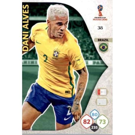 Dani Alves Brasil 38 Adrenalyn XL World Cup 2018 
