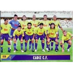 Alineación Indice Cádiz 838