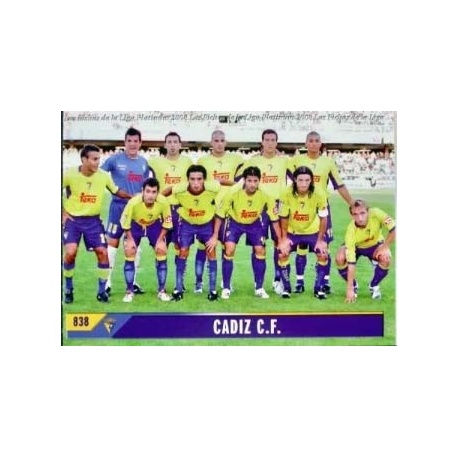 Alineación Indice Cádiz 838