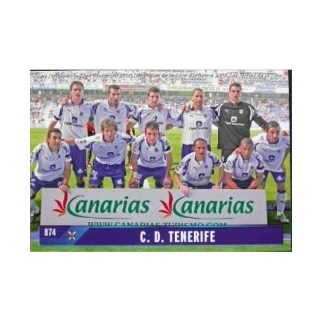Alineación Indice Tenerife 874
